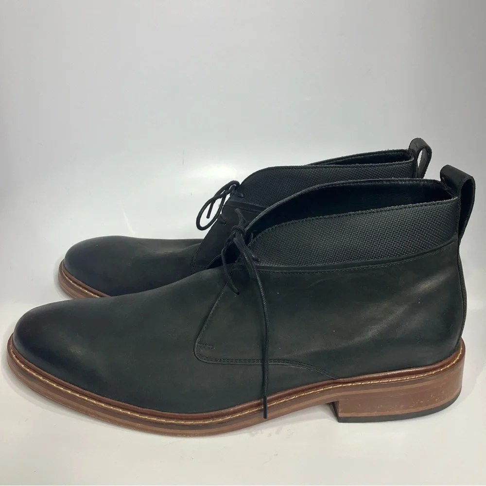 Cole Haan Colton black leather‎ chukka boots men’s size 13 business dress shoes